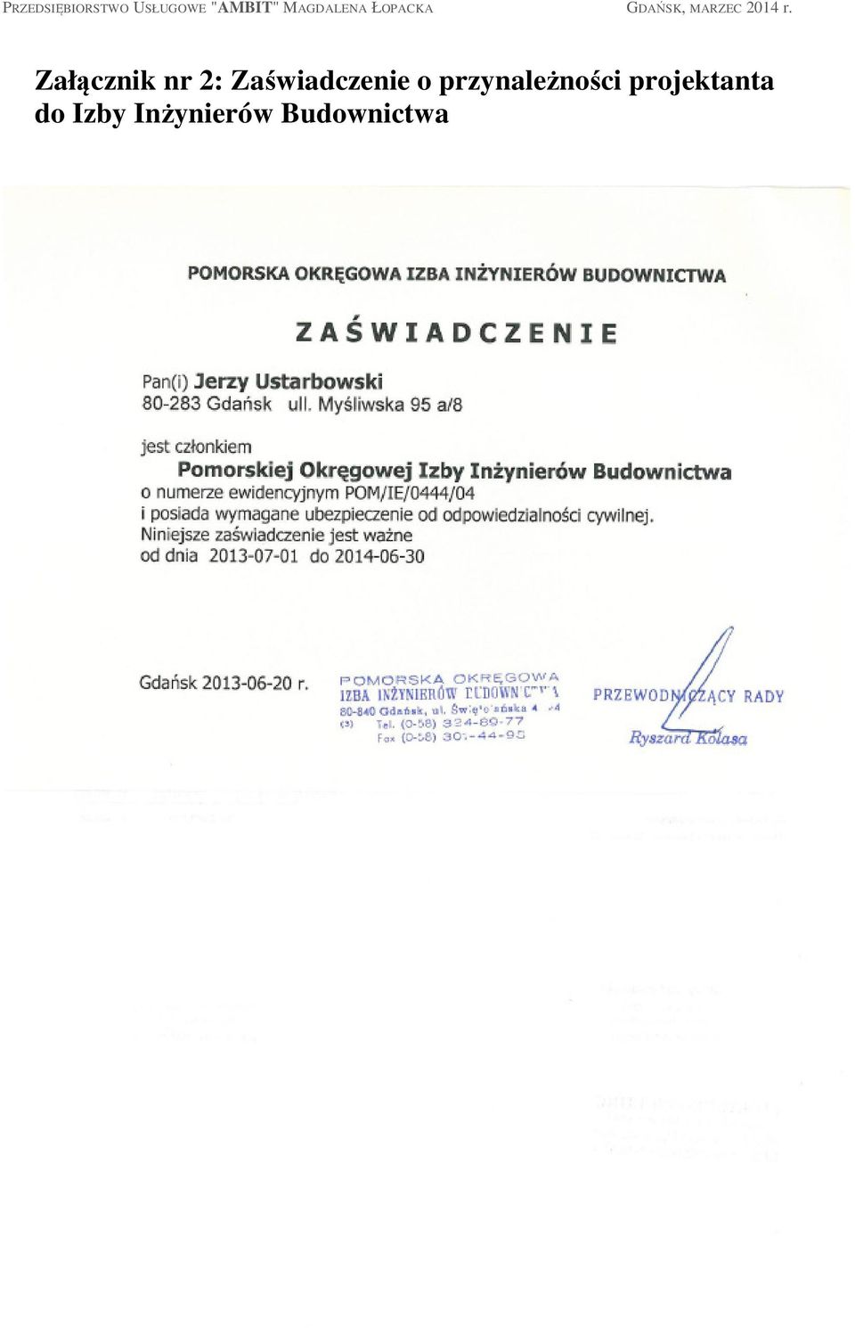 przynależności