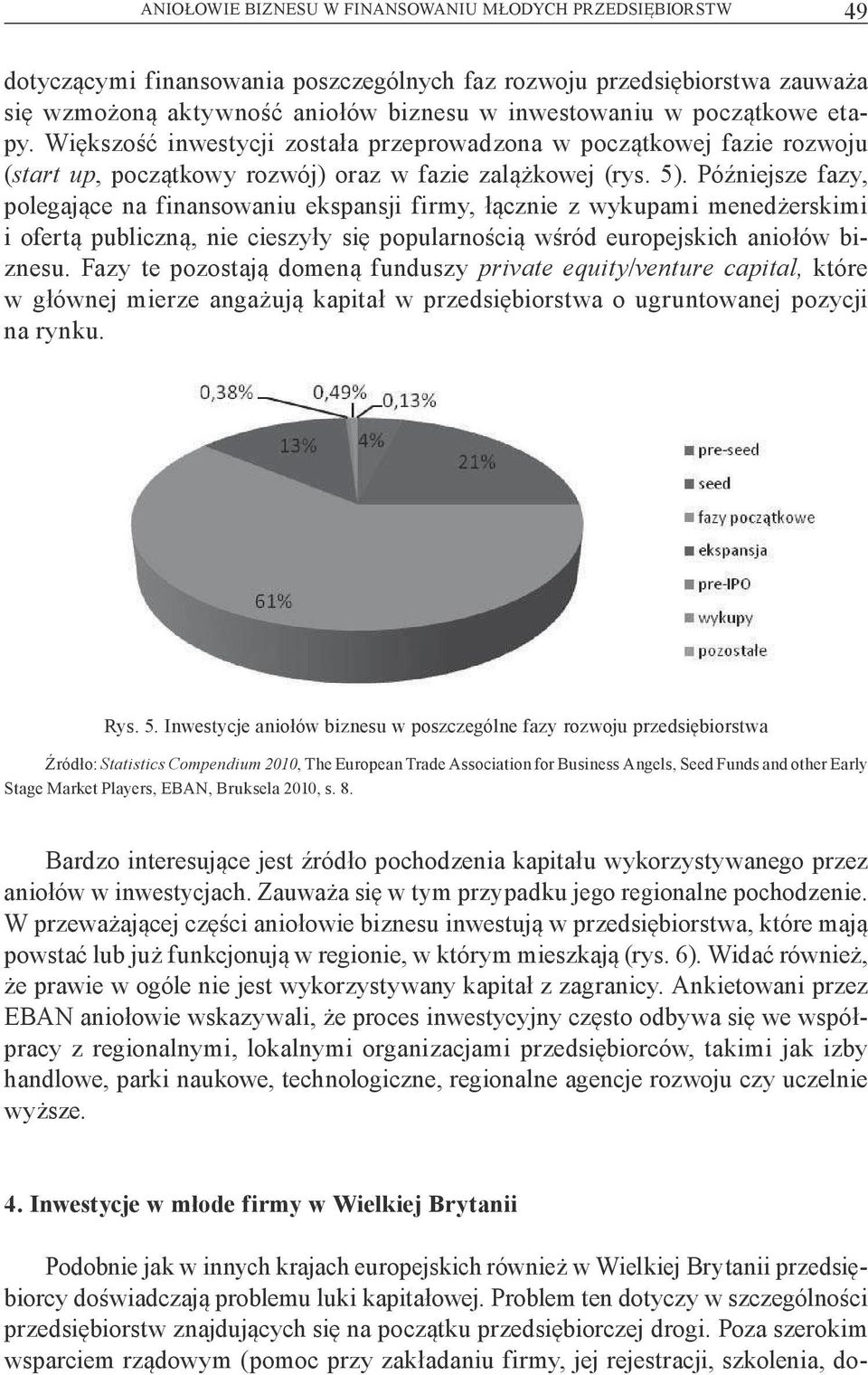Pó niejsze fazy, polegaj ce na finansowaniu ekspansji firmy, cznie z wykupami mened erskimi i ofert publiczn, nie cieszy y si popularno ci w ród europejskich anio ów biznesu.
