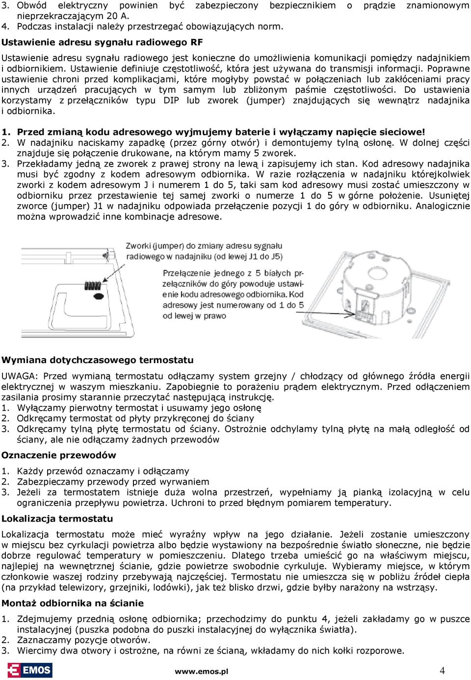 Ustawienie definiuje częstotliwość, która jest używana do transmisji informacji.