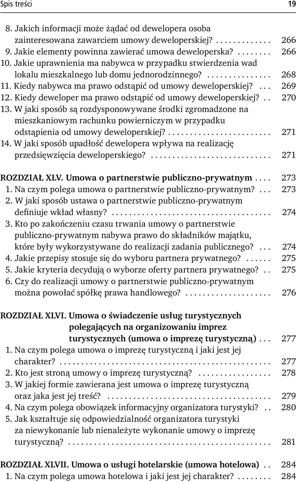 Kiedy deweloper ma prawo odstąpić od umowy deweloperskiej?.. 270 13.