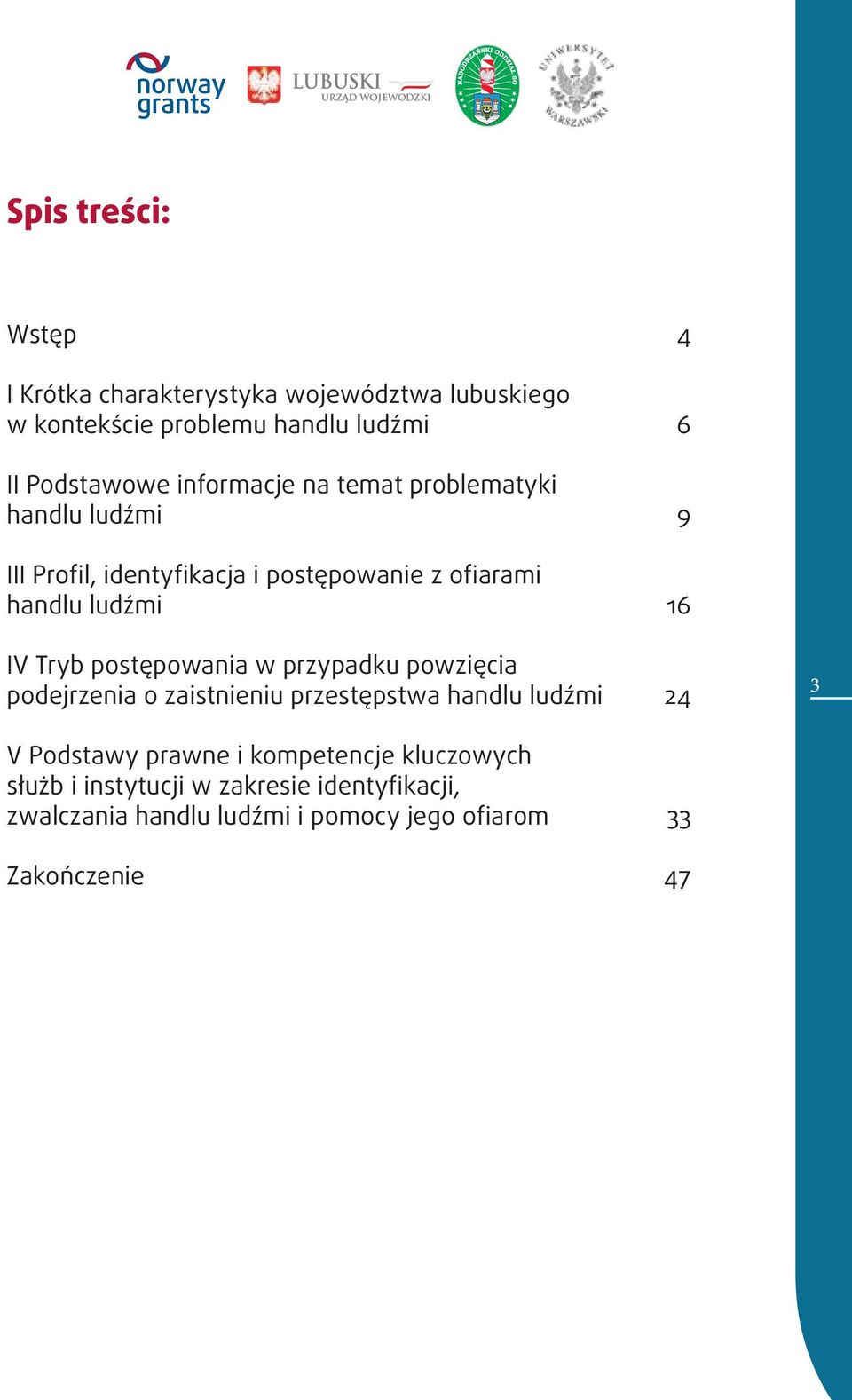 Tryb postępowania w przypadku powzięcia podejrzenia o zaistnieniu przestępstwa handlu ludźmi 24 3 V Podstawy prawne i