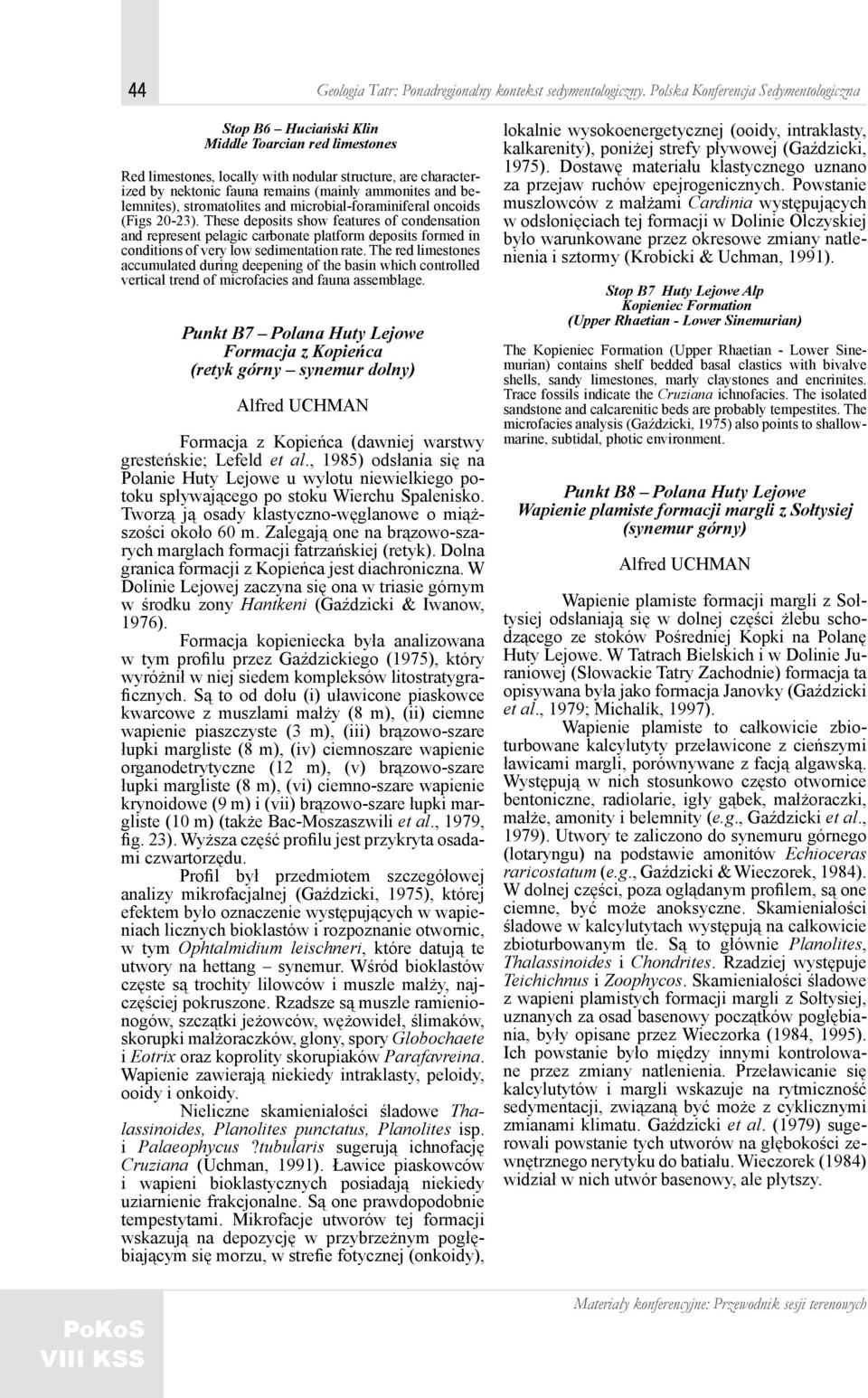 ammonites and belemnites), stromatolites and microbial-foraminiferal oncoids (Figs 20-23).