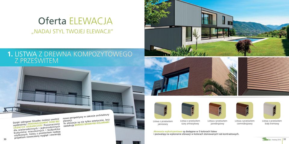 Przeznaczone dla wielorodzinnych i jednorodzinnych budynków mieszkalnych i budynków projektom nowoczesny wygl¹d i otwieraj¹ nowe