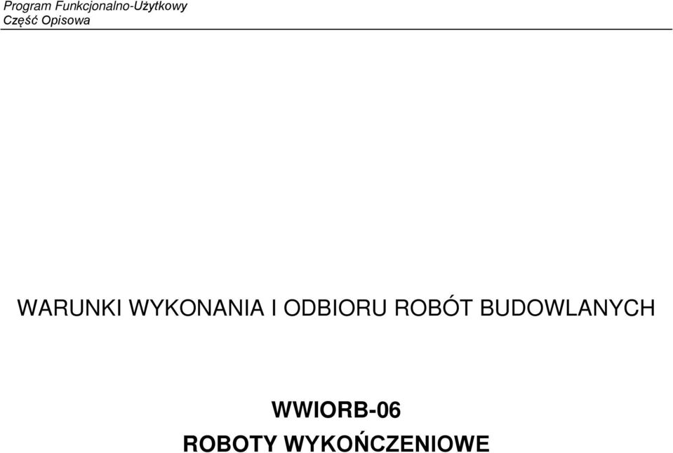 ROBÓT BUDOWLANYCH