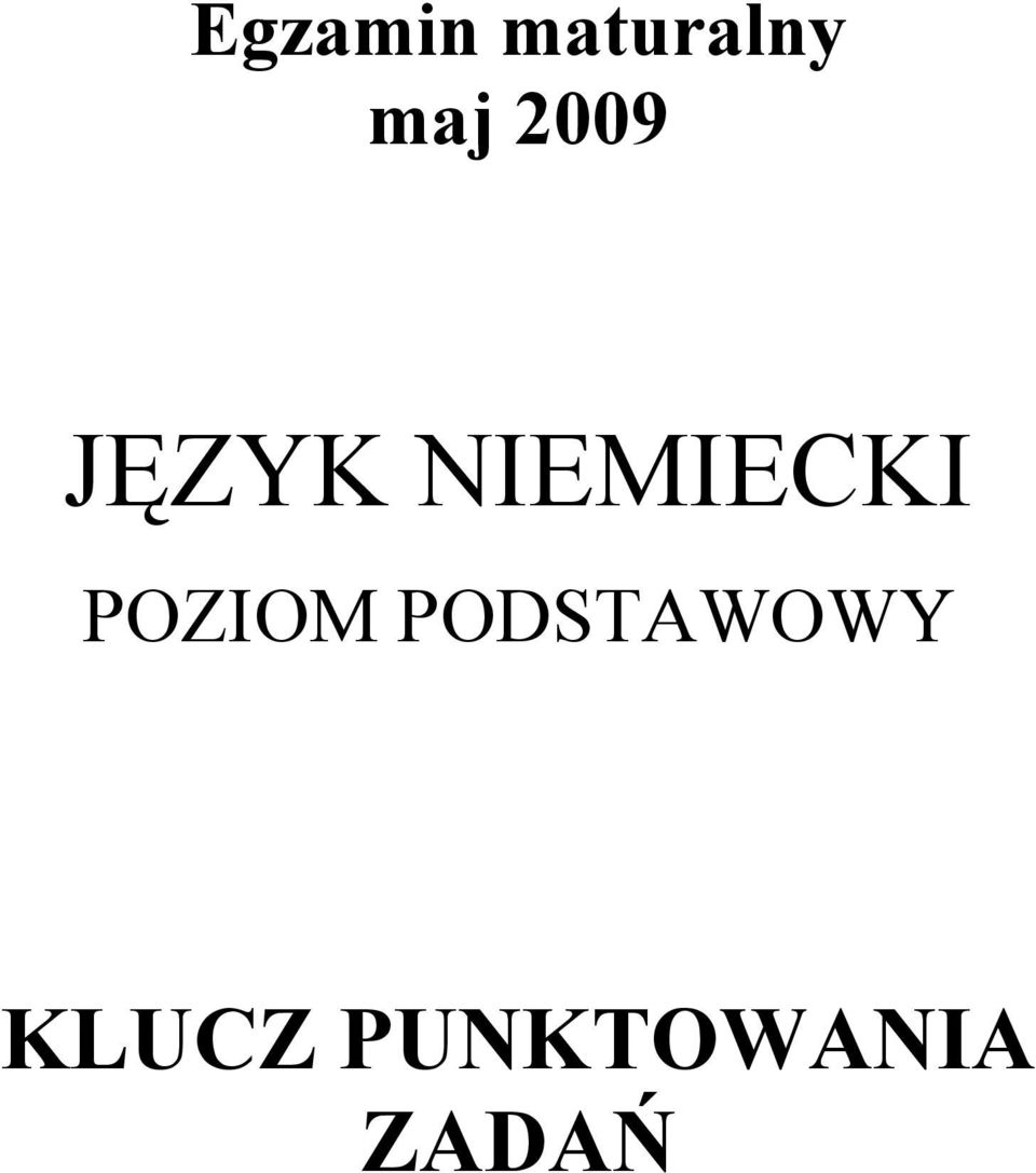 NIEMIECKI POZIOM