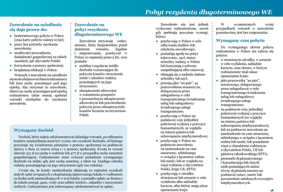 Wniosek o zezwolenie na osiedlenie się może obejmować dzieci cudzoziemca lub inne osoby pozostające pod jego opieką.