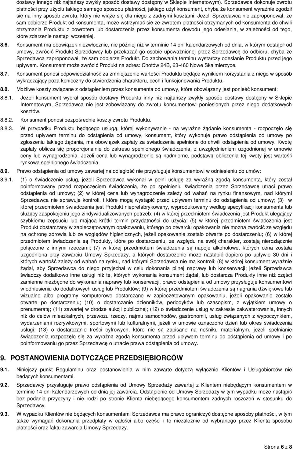 z żadnymi kosztami.