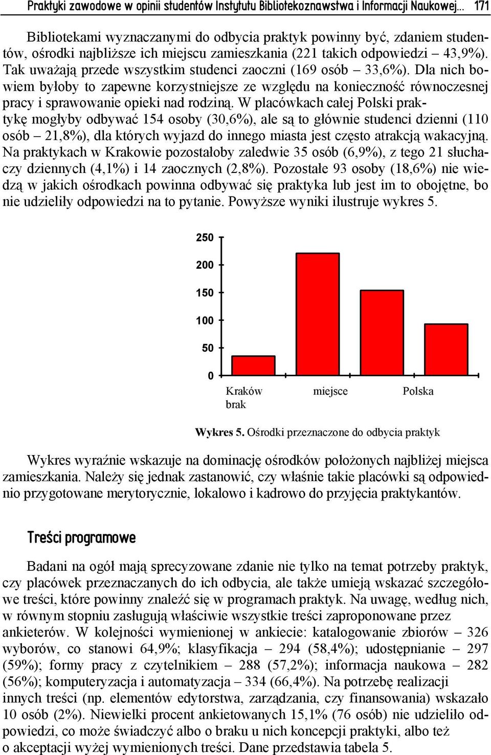 Tak uważają przede wszystkim studenci zaoczni (169 osób 33,6%). Dla nich bowiem byłoby to zapewne korzystniejsze ze względu na konieczność równoczesnej pracy i sprawowanie opieki nad rodziną.