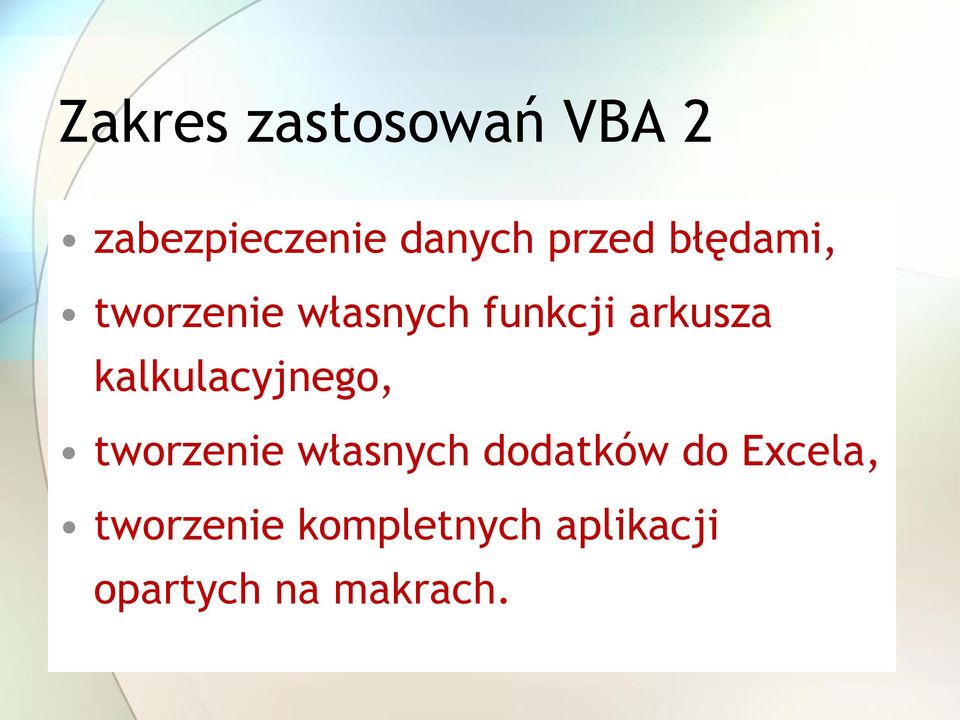 kalkulacyjnego, tworzenie własnych dodatków do
