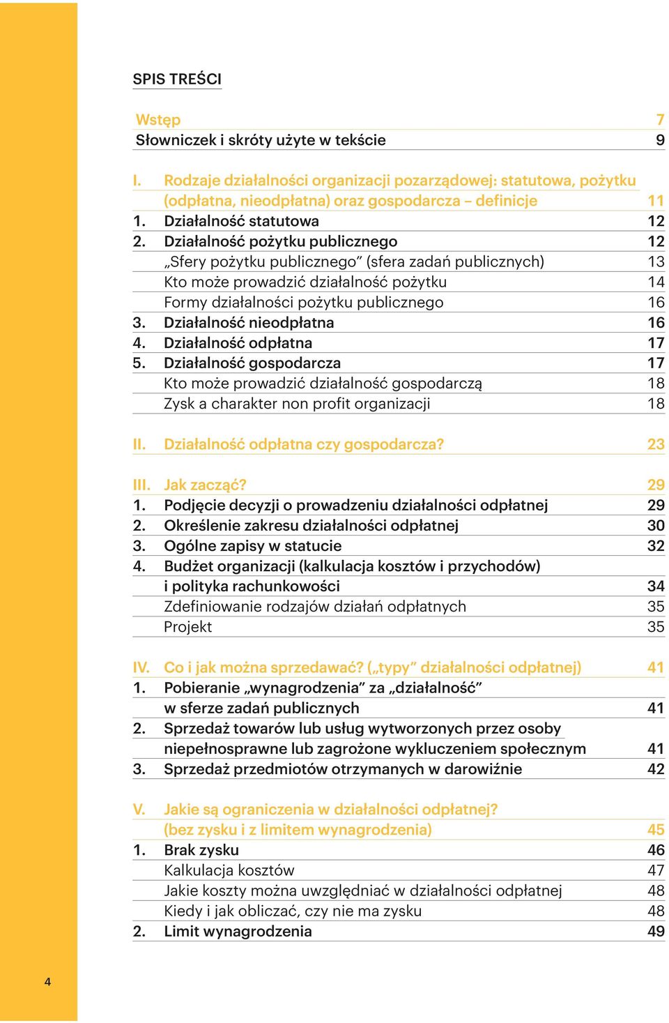 Działalność pożytku publicznego 12 Sfery pożytku publicznego (sfera zadań publicznych) 13 Kto może prowadzić działalność pożytku 14 Formy działalności pożytku publicznego 16 3.