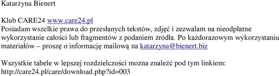całości lub fragmentów z podaniem źródła.