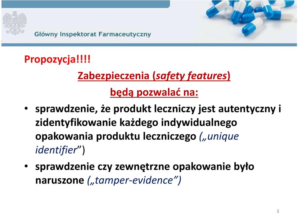 indywidualnego opakowania produktu leczniczego ( unique identifier