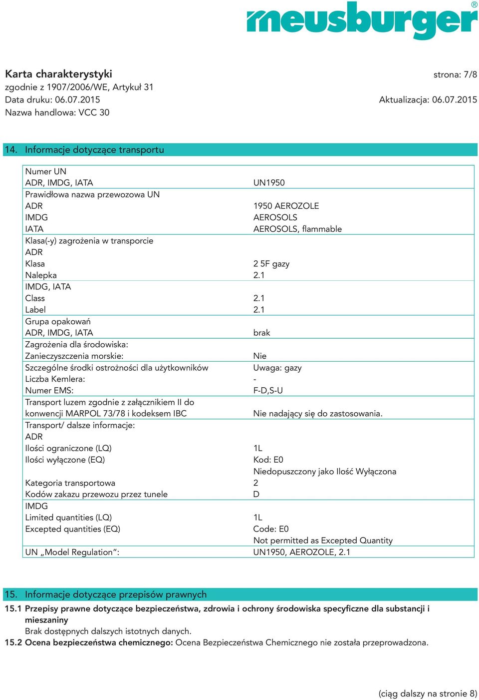 5F gazy Nalepka 2.1 IMDG, IATA Class 2.1 Label 2.
