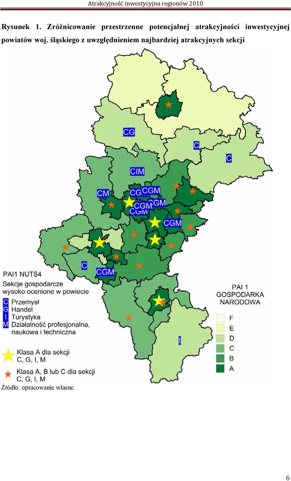 atrakcyjności inwestycyjnej powiatów woj.