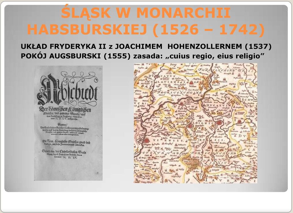 HOHENZOLLERNEM (1537) POKÓJ AUGSBURSKI