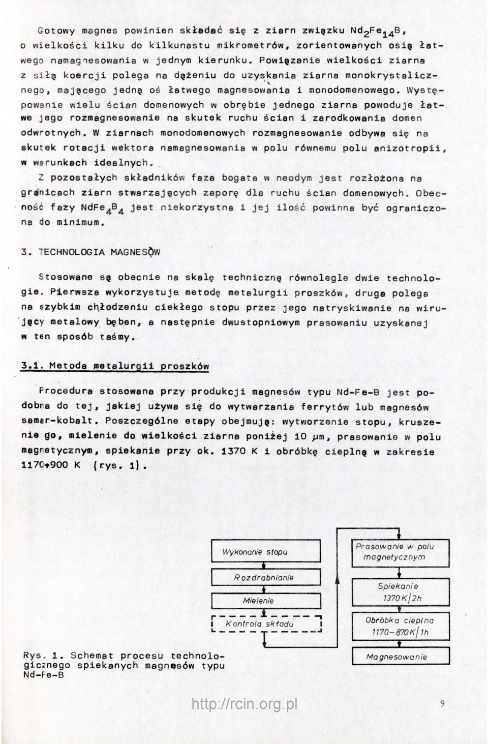 Występowanie wielu ścian domenowych w obrębie jednego ziarna powoduje łatwe Jego rozmagnesowanie na skutek ruchu ścian i zarodkowania domen odwrotnych.