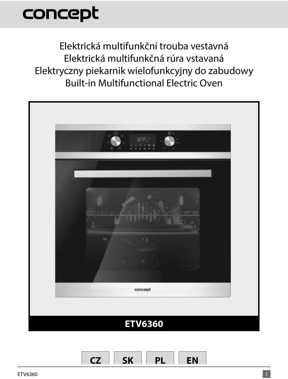 Elektryczny piekarnik wielofunkcyjny do