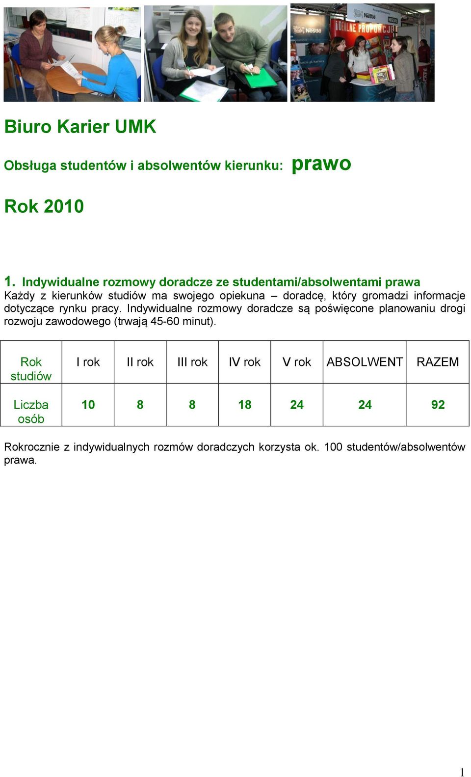 informacje dotyczące rynku pracy.