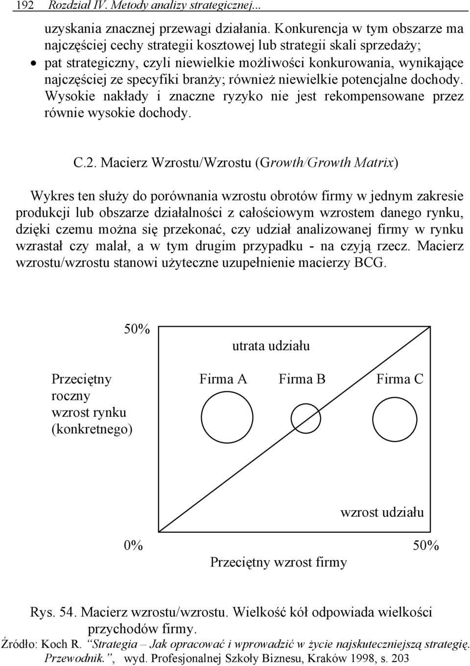 branży; również niewielkie potencjalne dochody. Wysokie nakłady i znaczne ryzyko nie jest rekompensowane przez równie wysokie dochody. C.2.