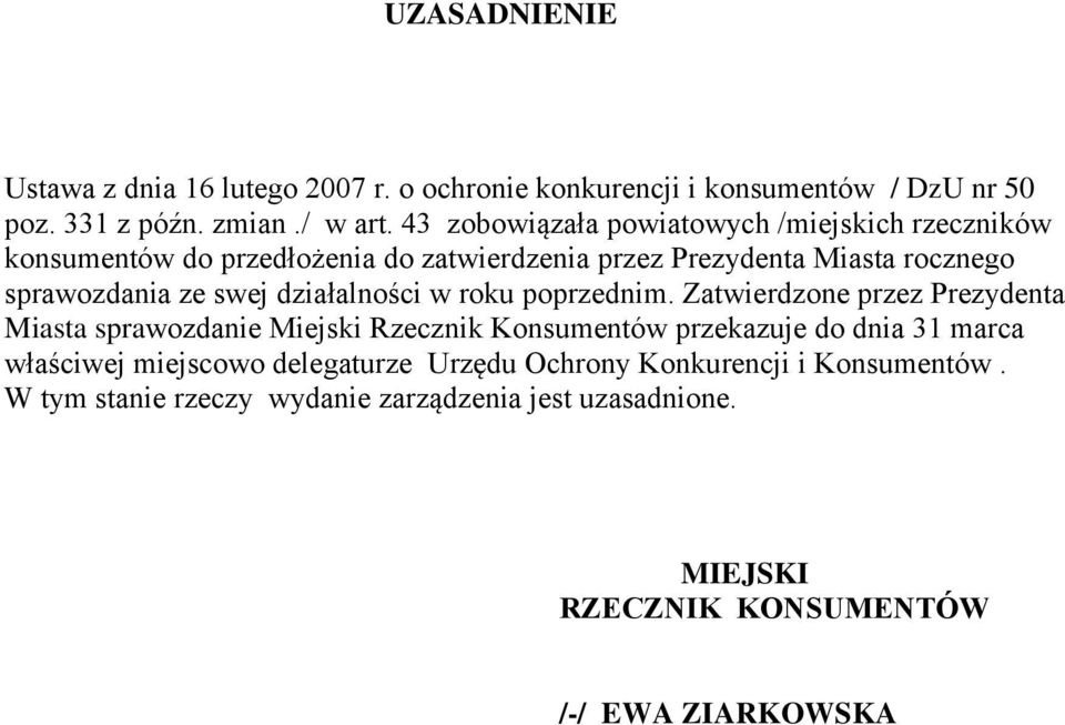 działalności w roku poprzednim.