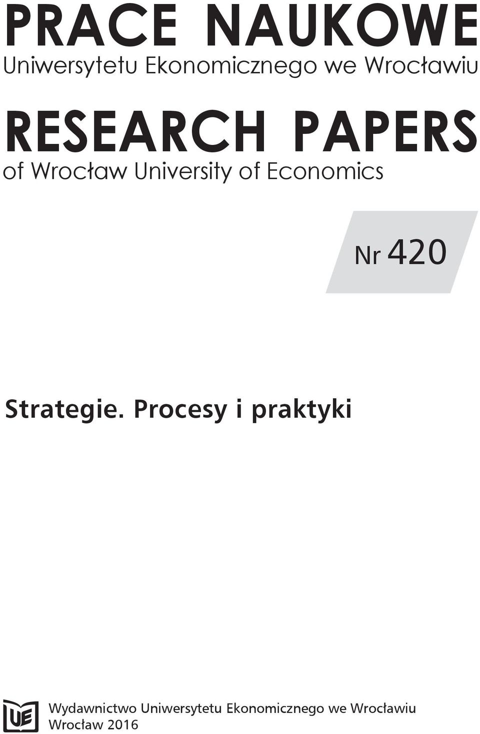 Economics Nr 420 Strategie.