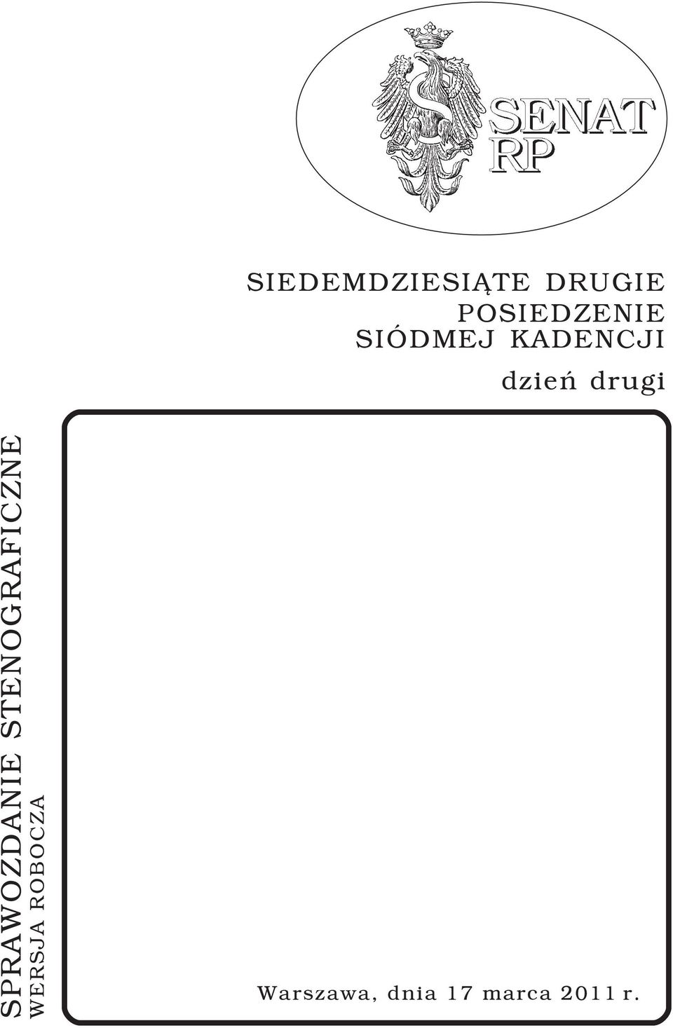 SPRAWOZDANIE STENOGRAFICZNE WERSJA