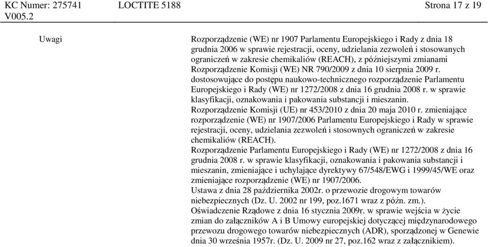 dostosowujące do postępu naukowo-technicznego rozporządzenie Parlamentu Europejskiego i Rady (WE) nr 1272/2008 z dnia 16 grudnia 2008 r.