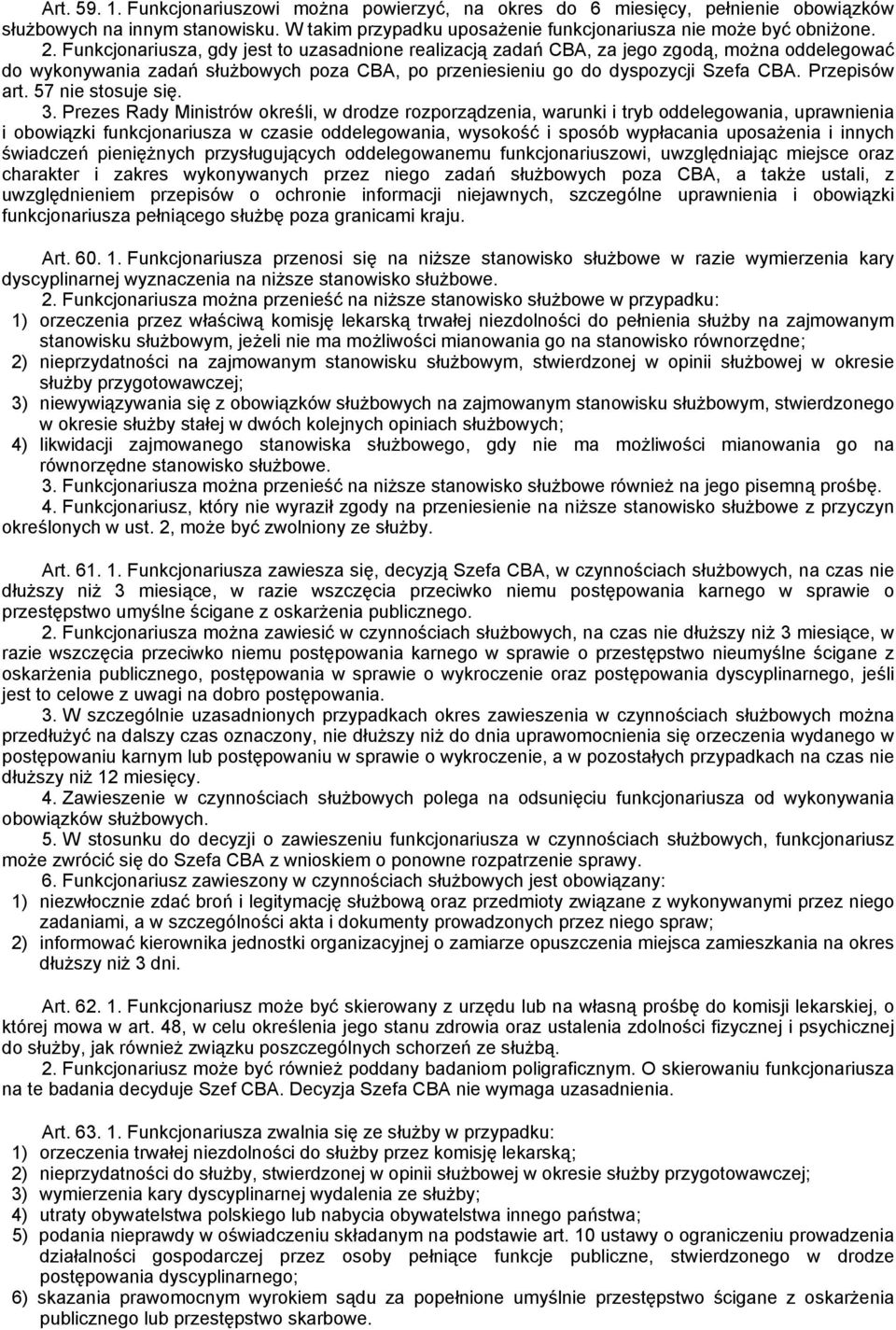 57 nie stosuje się. 3.