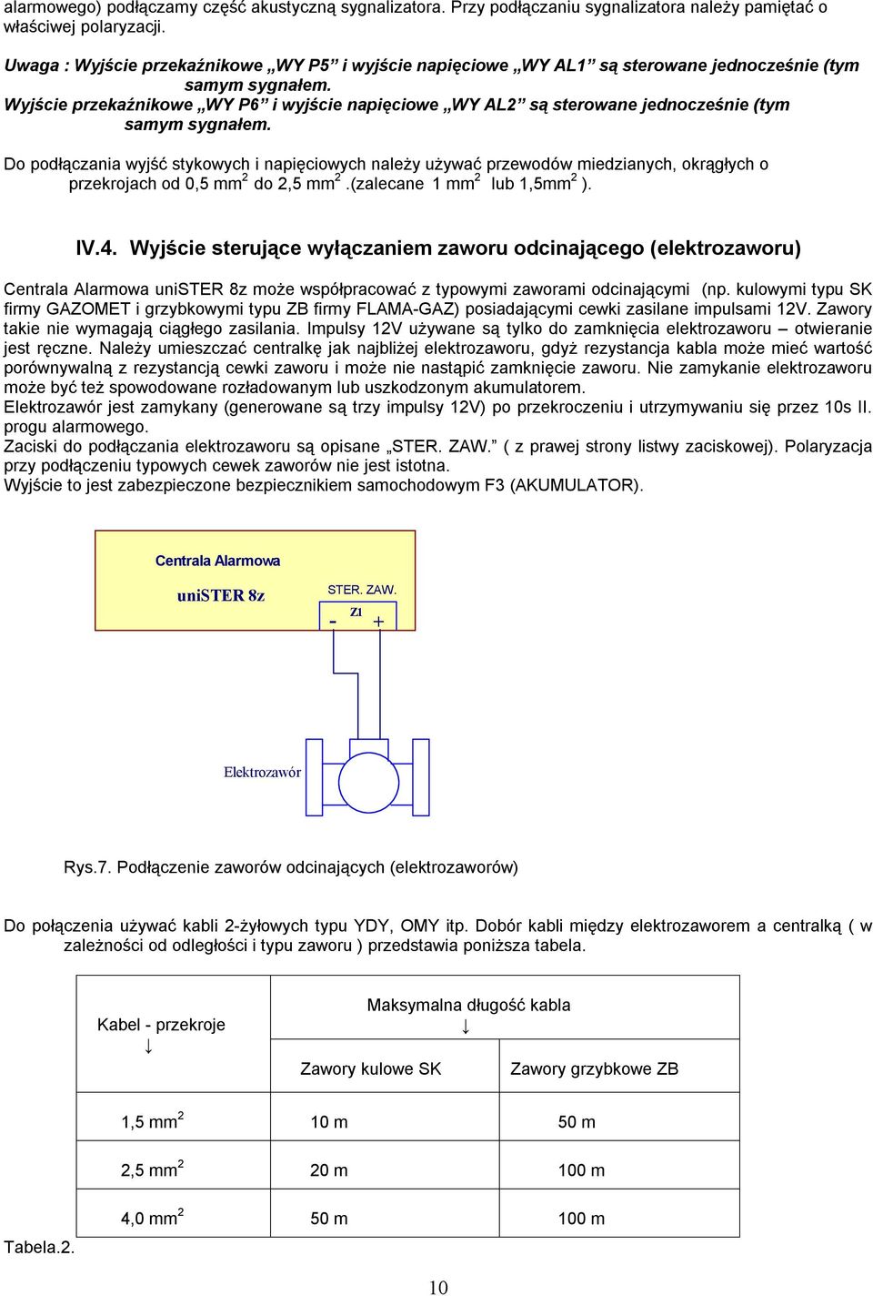 Wyjście przekaźnikowe WY P6 i wyjście napięciowe WY AL2 są sterowane jednocześnie (tym samym sygnałem.