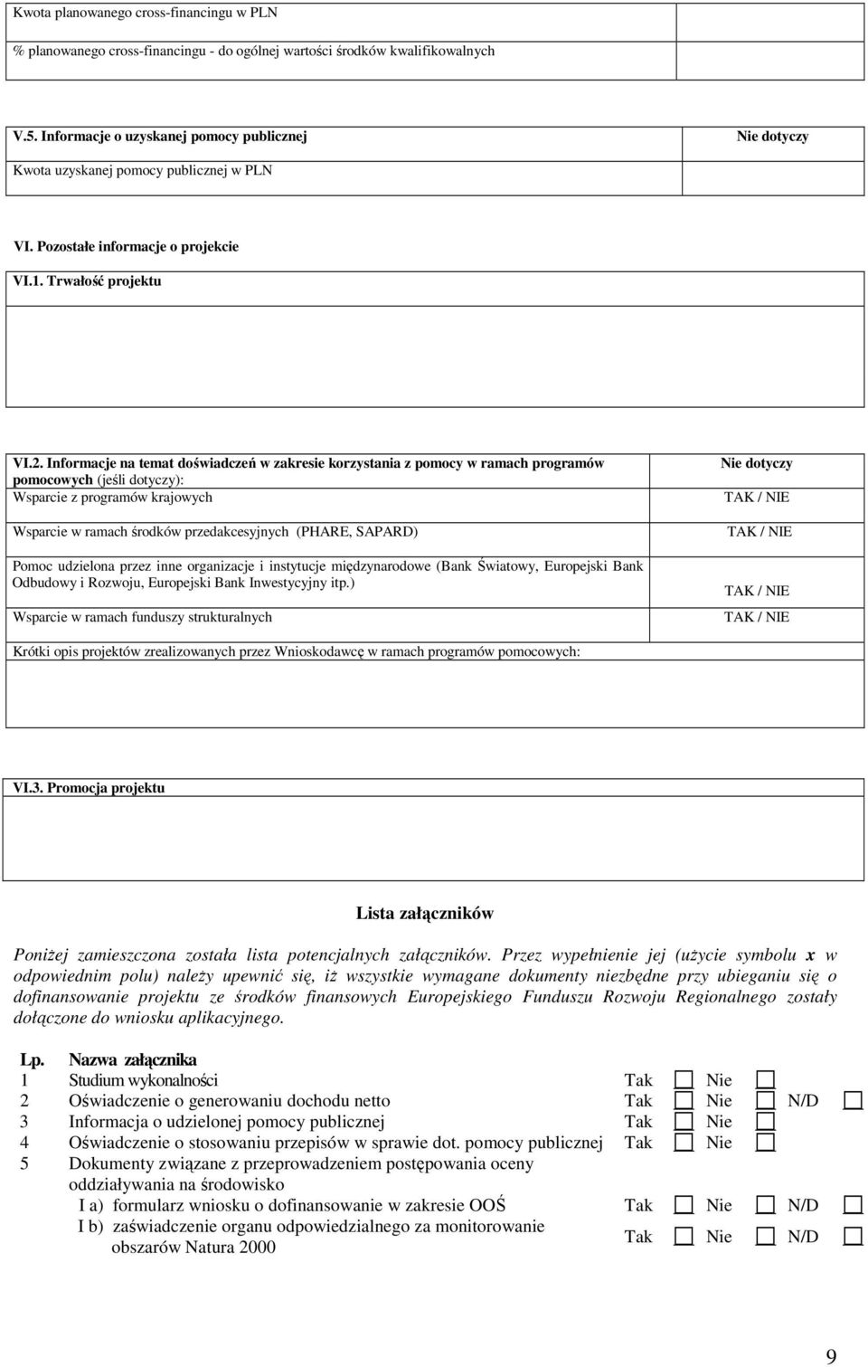 nformacje na temat doświadczeń w zakresie korzystania z pomocy w ramach programów pomocowych (jeśli dotyczy): Wsparcie z programów krajowych Wsparcie w ramach środków przedakcesyjnych (PHARE, SAPARD)