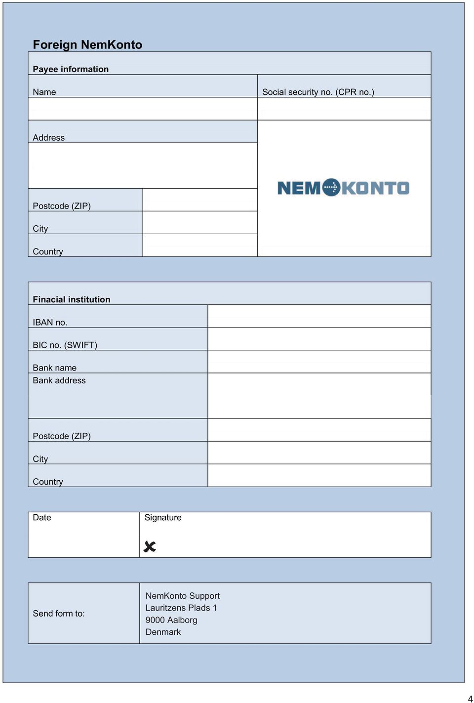 NemKonto Support