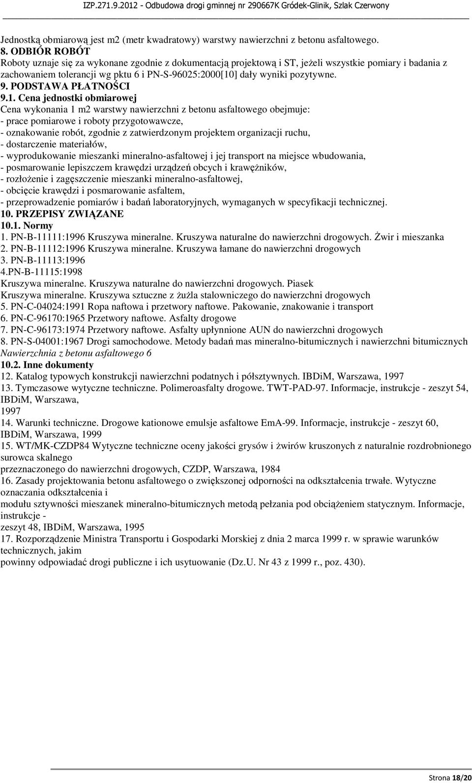 PODSTAWA PŁATNOŚCI 9.1.