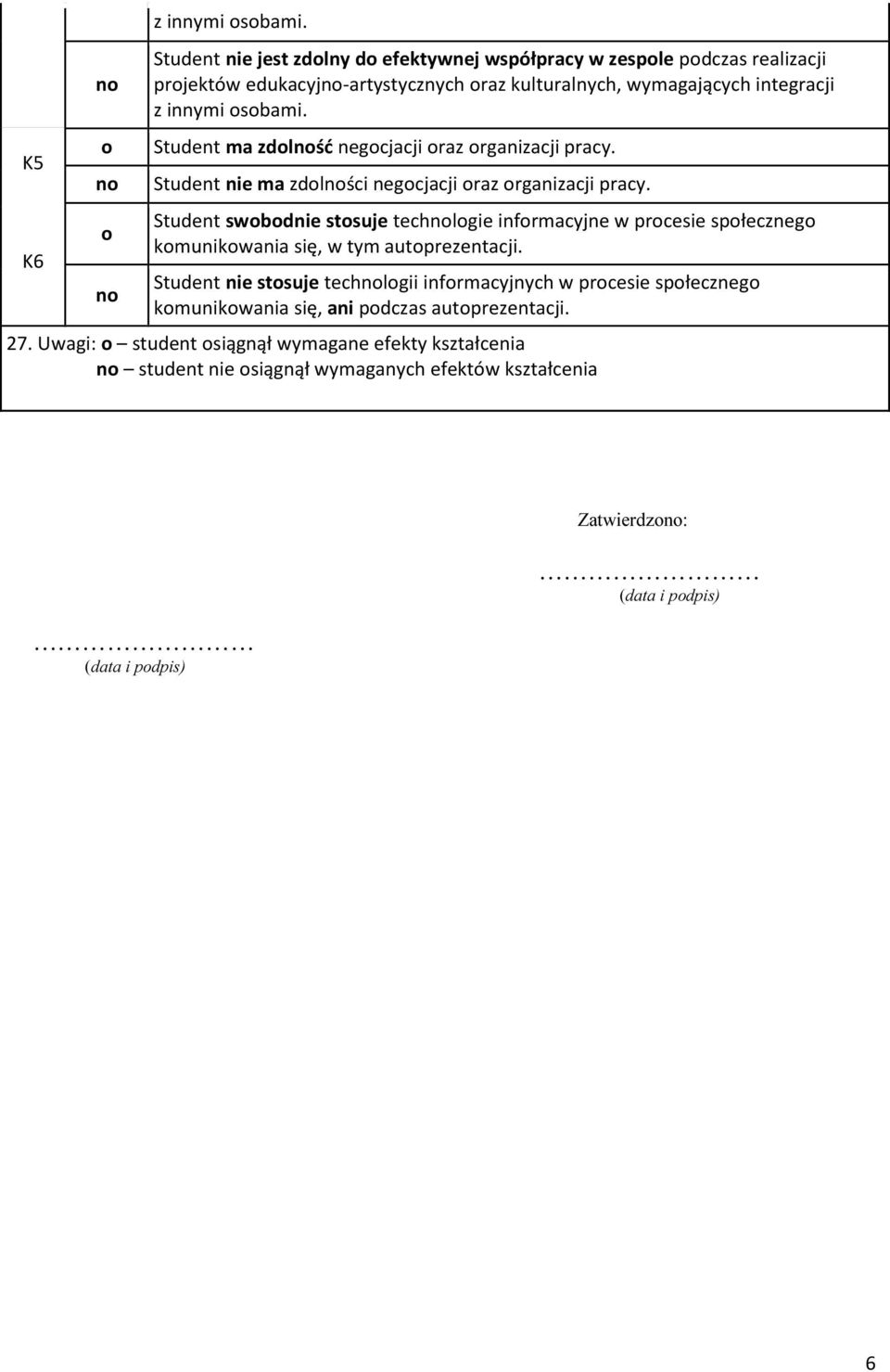 sbami. Student ma zdlść negcjacji raz rganizacji pracy. Student nie ma zdlści negcjacji raz rganizacji pracy.