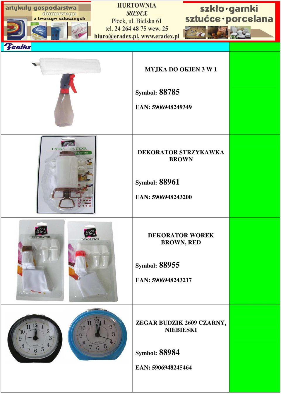 DEKORATOR WOREK BROWN, RED Symbol: 88955 EAN: 5906948243217