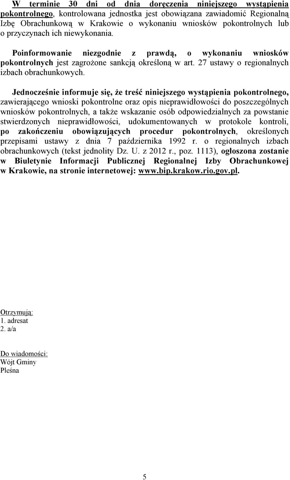 27 ustawy o regionalnych izbach obrachunkowych.