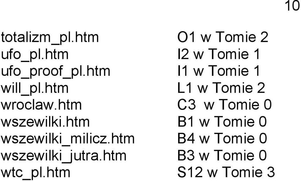 htm L1 w Tomie 2 wroclaw.htm C3 w Tomie 0 wszewilki.