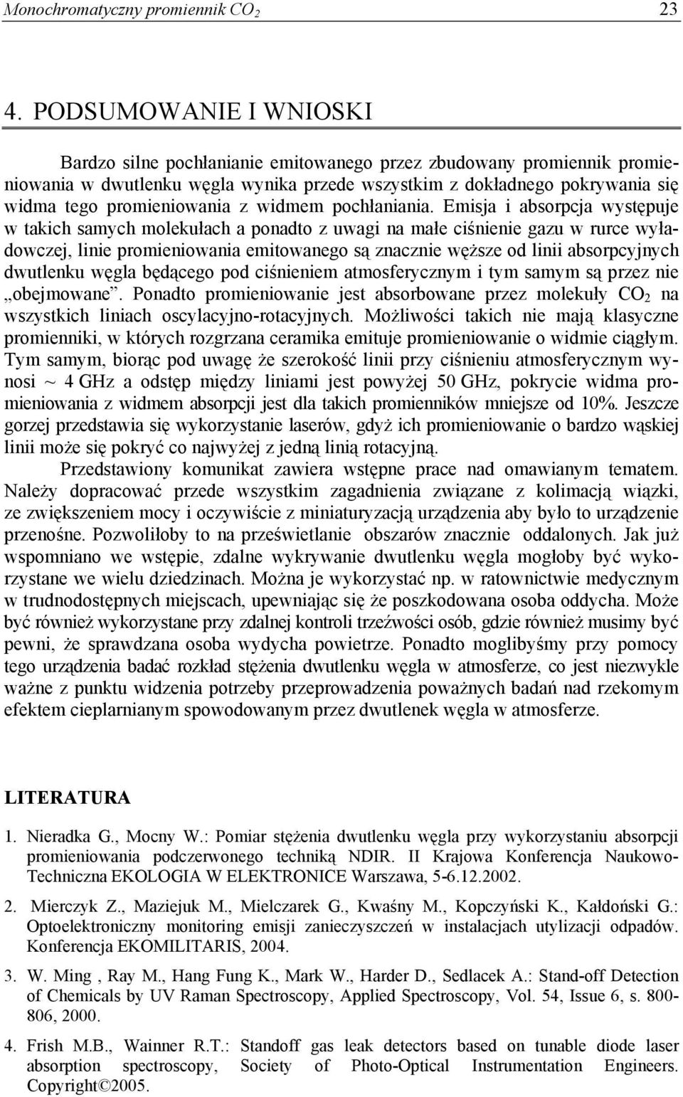 z widmem pochłaniania.