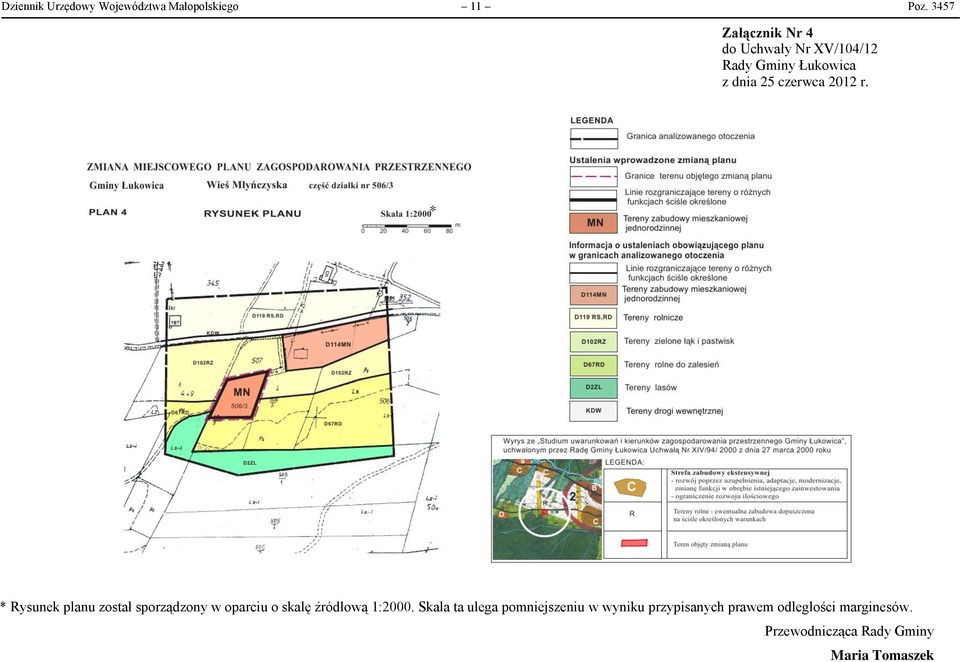 oparciu o skalę źródłową 1:2000.