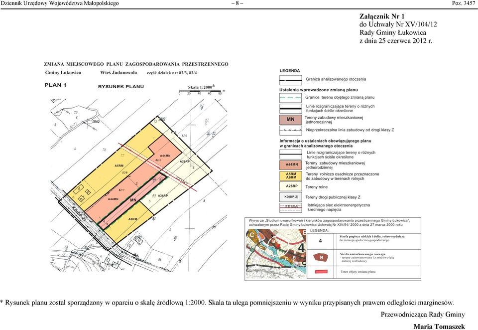 oparciu o skalę źródłową 1:2000.