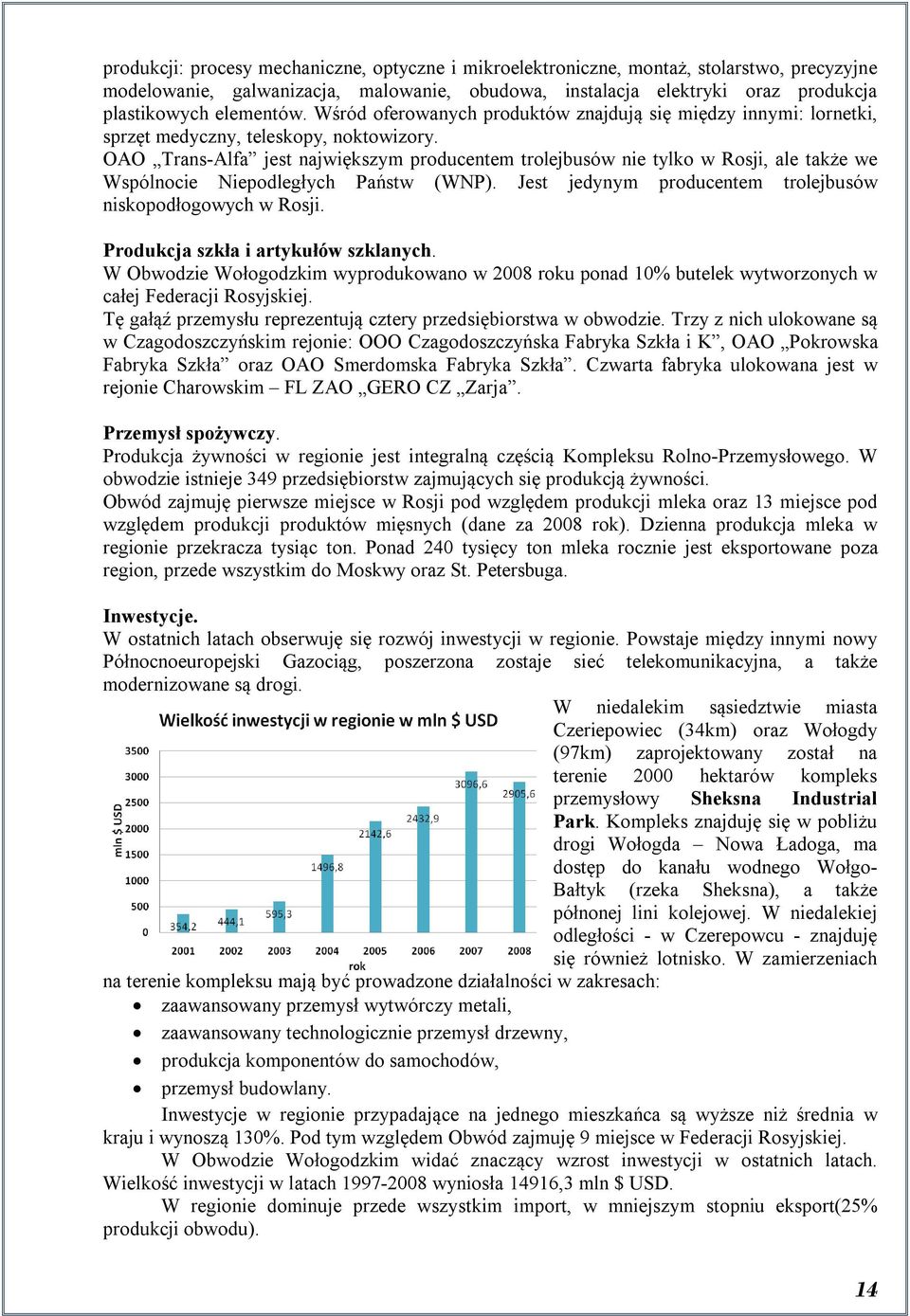 OAO Trans-Alfa jest największym producentem trolejbusów nie tylko w Rosji, ale także we Wspólnocie Niepodległych Państw (WNP). Jest jedynym producentem trolejbusów niskopodłogowych w Rosji.