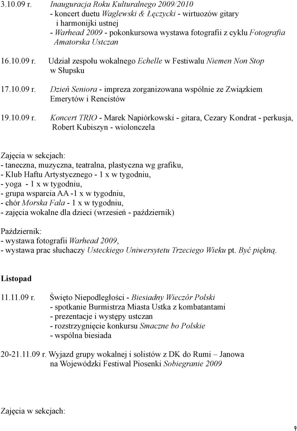 Ustczan 16.10.09 r.