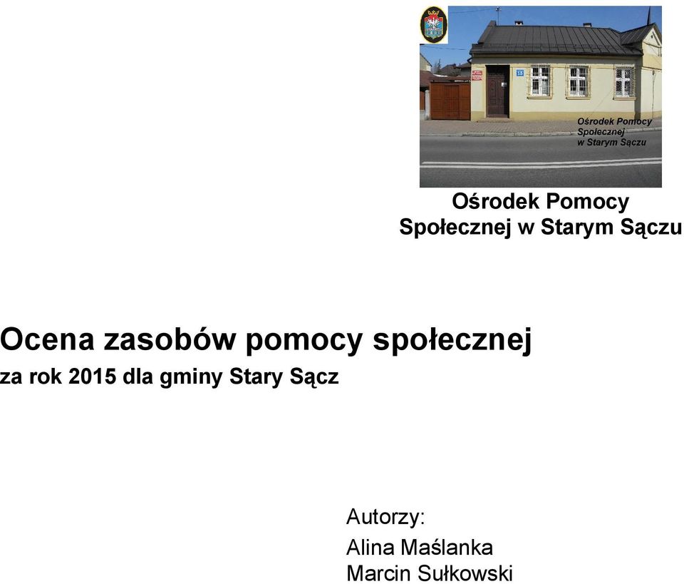 społecznej za rok 2015 dla gminy