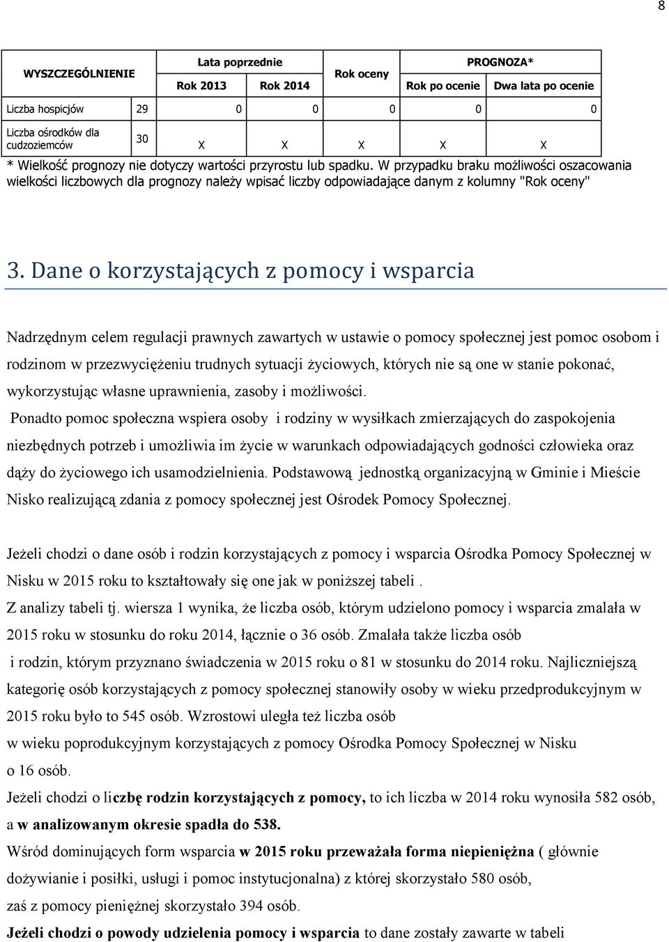 Dane o korzystających z pomocy i wsparcia Nadrzędnym celem regulacji prawnych zawartych w ustawie o pomocy społecznej jest pomoc osobom i rodzinom w przezwyciężeniu trudnych sytuacji życiowych,