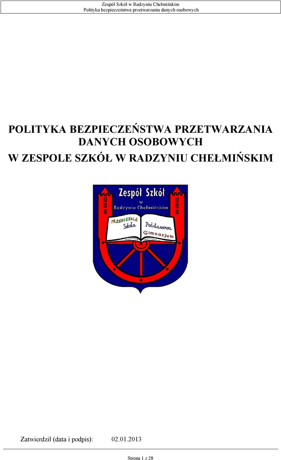 ZESPOLE SZKÓŁ W RADZYNIU CHEŁMIŃSKIM