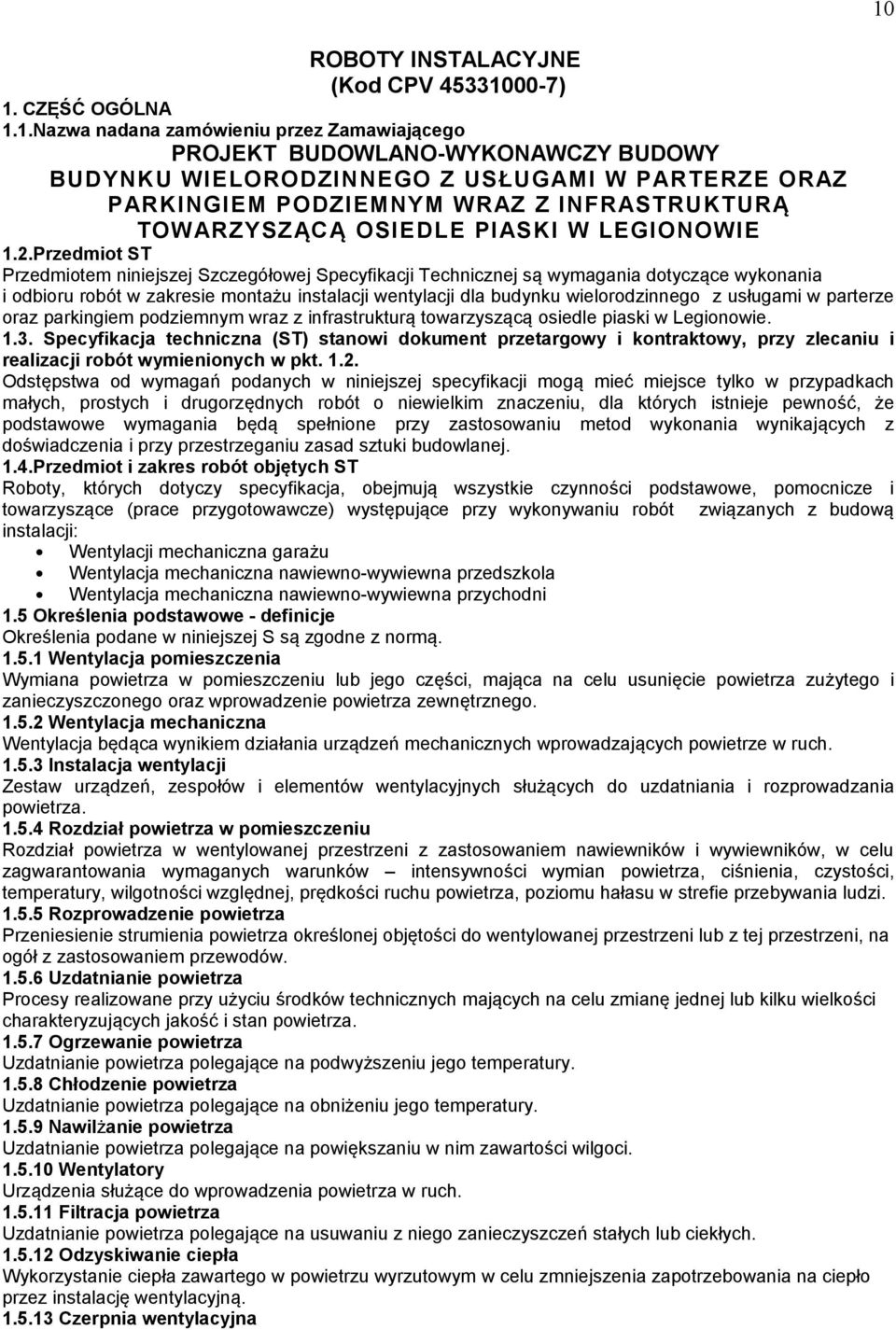 CZĘŚĆ OGÓLNA 1.