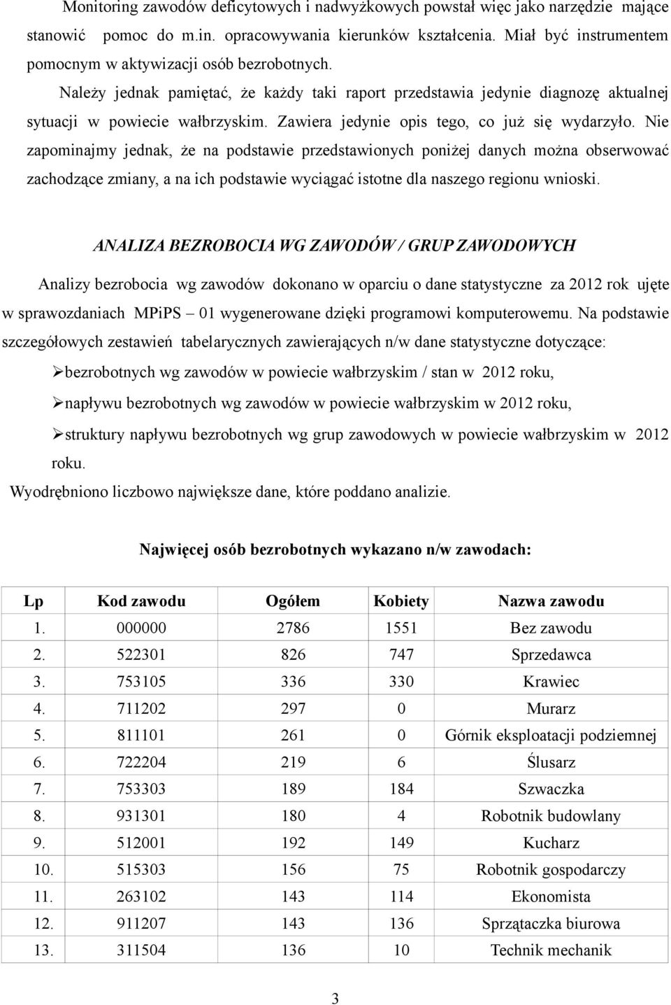 Zawiera jedynie opis tego, co już się wydarzyło.