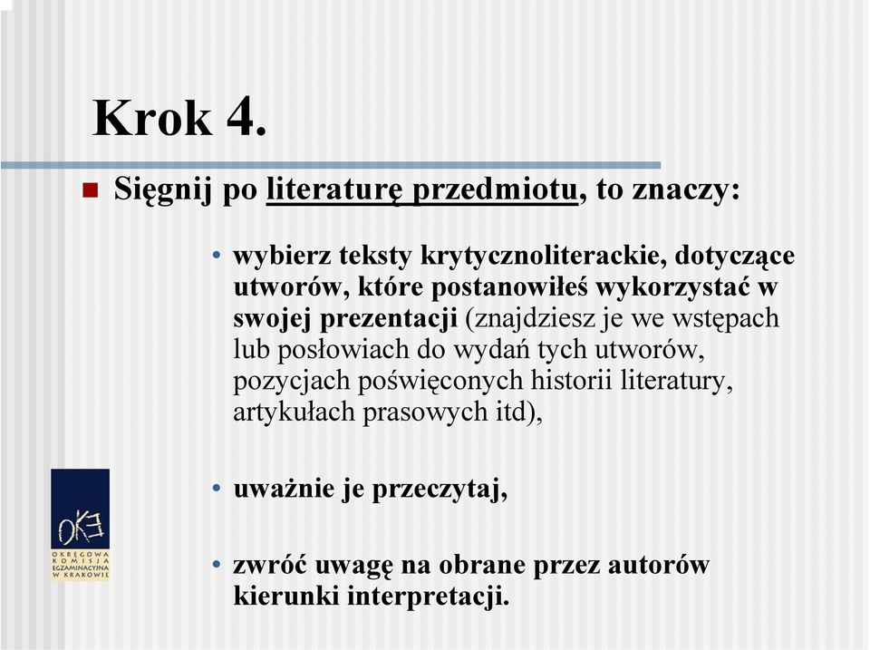 utworów, które postanowiłeś wykorzystać w swojej prezentacji (znajdziesz je we wstępach lub