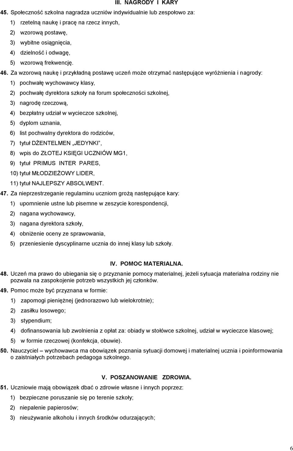 frekwencję. 46.