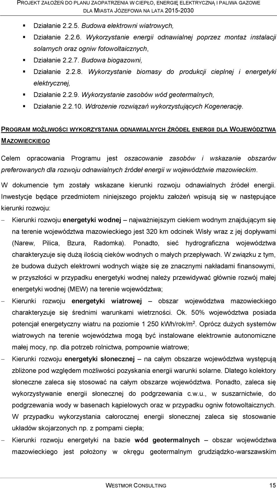 Wdrożenie rozwiązań wykorzystujących Kogenerację.