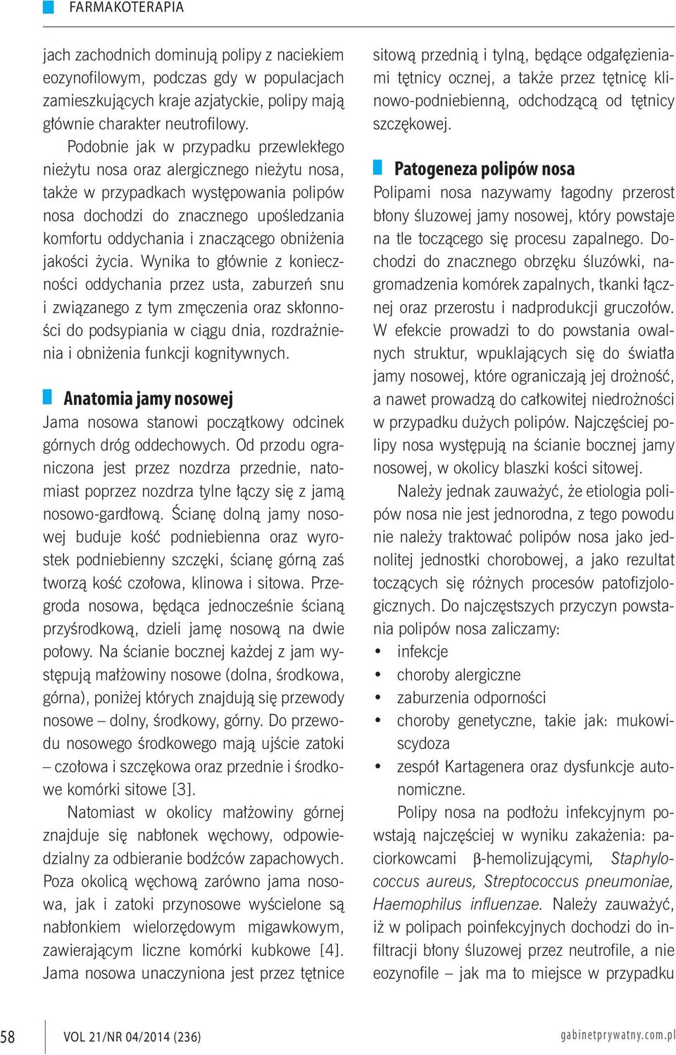 obniżenia jakości życia.